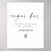 BLAIR Moderne Minimalistische Bohemen Bigar Bar Poster (Voorkant)