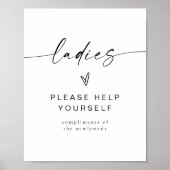 BLAIR Moderne minimalistische dames en heren, badk Poster (Voorkant)