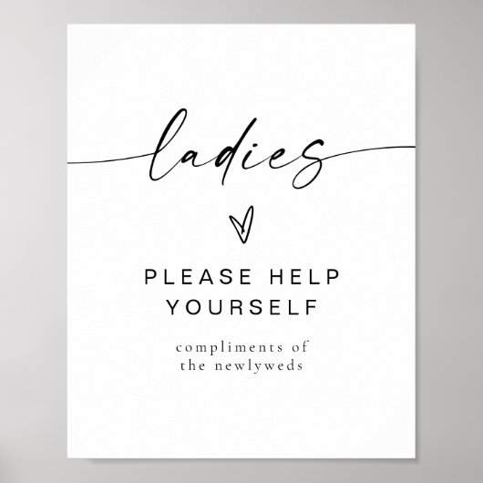 BLAIR Moderne minimalistische dames en heren, badk Poster (Voorkant)