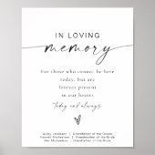 BLAIR Moderne Minimalistische 'In Loving Memory' H Poster (Voorkant)