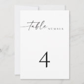 BLAIR Moderne Minimalistische Tafelnummerkaart voo Kaart (Voorkant)