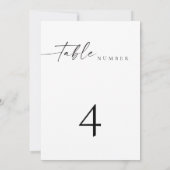 BLAIR Moderne Minimalistische Tafelnummerkaart voo Kaart (Achterkant)