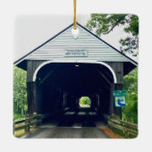 Blair Overdekte Brug Keramisch Ornament (Achterkant)