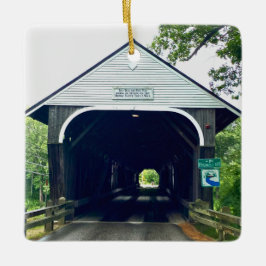 Blair Overdekte Brug Keramisch Ornament