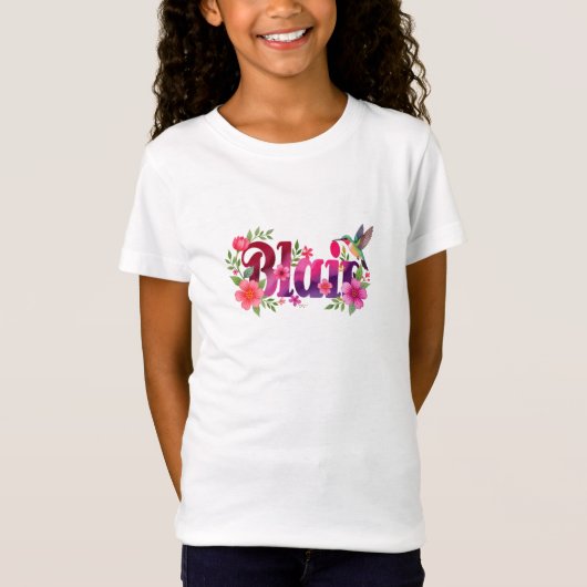 Blair - Personalised Shirt  - For Kids (Voorkant)