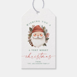BLAIR Scandinavian Santa Face Kerstvakantie Cadeaulabel