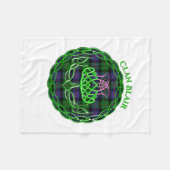 Blair Schotse Tartan Celtic Thistle Fleece Deken (Voorkant (Horizontaal))