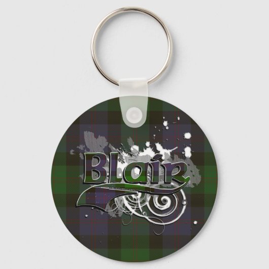 Blair Tartan Grunge Sleutelhanger (Voorkant)