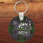 Blair Tartan Grunge Sleutelhanger (Voorkant)