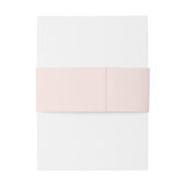 Blaire Blush Roze Moderne bruiloft Uitnodigingen Wikkel (Achterkant Voorbeeld)