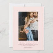 Blaire Blush Roze Moderne Trouw Save The Date (Achterkant)