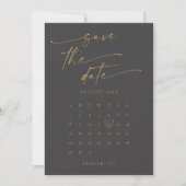 BLAIRE Modern Calligraphy Script Fotobruiloft Save The Date (Voorkant)