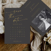 BLAIRE Modern Calligraphy Script Fotobruiloft Save The Date