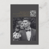 BLAIRE Modern Calligraphy Script Wedding Details Informatiekaartje (Achterkant)