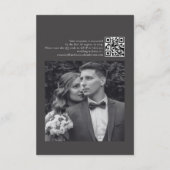 BLAIRE Modern Calligraphy Script Wedding Details Informatiekaartje (Achterkant)