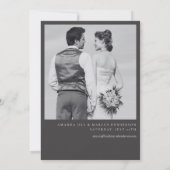 BLAIRE Modern Calligraphy Script Wedding Kaart (Achterkant)