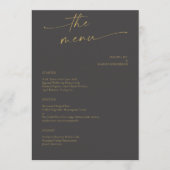 BLAIRE Modern Calligraphy Script Wedding Menu (Voorkant)