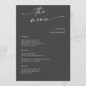BLAIRE Modern Calligraphy Script Wedding Menu (Voorkant)