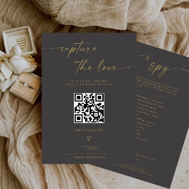 BLAIRE Moderne Kalligrafie I Spy Wedding Game Menu
