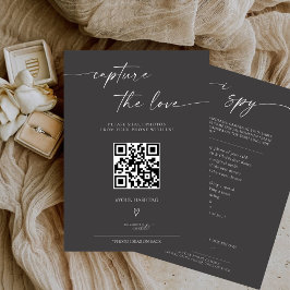 BLAIRE Moderne Kalligrafie I Spy Wedding Game Menu