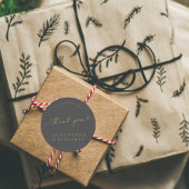 BLAIRE Moderne Kalligrafie Trouwen Sweet Dank u Ronde Sticker