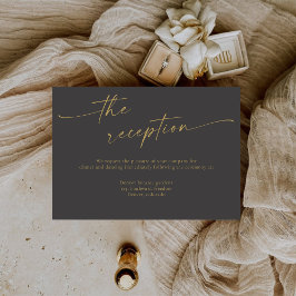 BLAIRE Moderne Kalligrafie Trouwreceptie Informatiekaartje