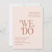 Blaire Neutral Modern Wedding Kaart (Voorkant)