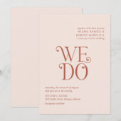 Blaire Neutral Modern Wedding Kaart (Voorkant / Achterkant)