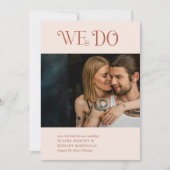 Blaire Neutral Modern Wedding Save The Date (Voorkant)