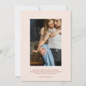 Blaire Neutral Modern Wedding Save The Date (Achterkant)