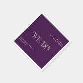 Blaire Paarse bruiloft Servet (Hoek)