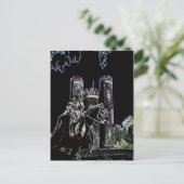 Blaise castle's avond briefkaart (Staand voorkant)