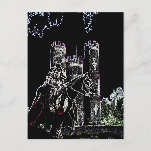 Blaise castle's avond briefkaart (Voorkant)