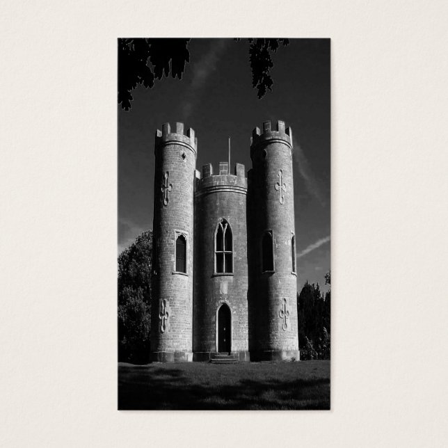 Blaise Castle's Castle bw uk Visitekaartjes (Voorkant)