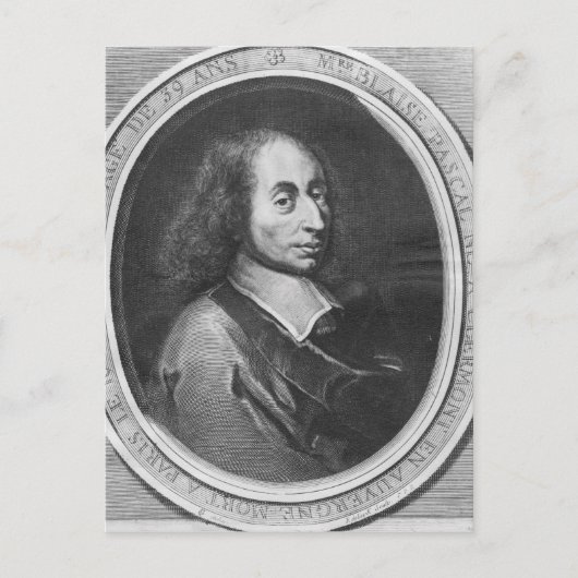Blaise Pascal Briefkaart (Voorkant)