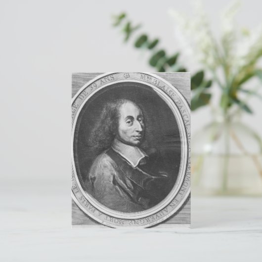 Blaise Pascal Briefkaart (Staand voorkant)