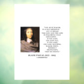 Blaise Pascal Gain Loss Wagering God bestaat citaa Raamsticker (Vel 3)