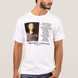 Blaise Pascal Gain Loss Wagering God bestaat citaa T-shirt