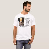 Blaise Pascal Gain Loss Wagering God bestaat citaa T-shirt (Voorkant volledig)