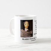 Blaise Pascal Heart Reasons Reason Ken niets Koffiemok (Voorkant links)