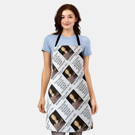 Blaise Pascal Heart Reasons Reason Ken niets Schort (Gedragen)