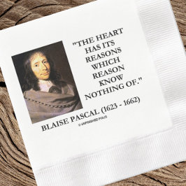 Blaise Pascal Heart Reasons Reason Ken niets Servet