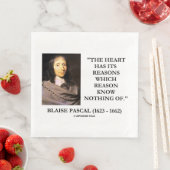 Blaise Pascal Heart Reasons Reason Ken niets Servet (Insitu)