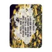 Blaise Pascal Inspirerend quote "In Faith" Flexi Magneet (Verticaal)