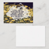 Blaise Pascal Inspirerend quote "In Faith" Notitiekaartje (Voorkant / Achterkant)