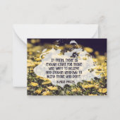 Blaise Pascal Inspirerend quote "In Faith" Notitiekaartje (Voorkant)