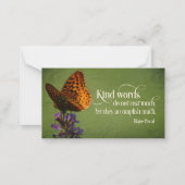 Blaise Pascal Inspirerend Quote "Vriendelijke woor Notitiekaartje (Voorkant)