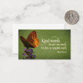 Blaise Pascal Inspirerend Quote "Vriendelijke woor Notitiekaartje (Voorkant / Achterkant in situ)