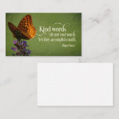 Blaise Pascal Inspirerend Quote "Vriendelijke woor Notitiekaartje (Voorkant / Achterkant)