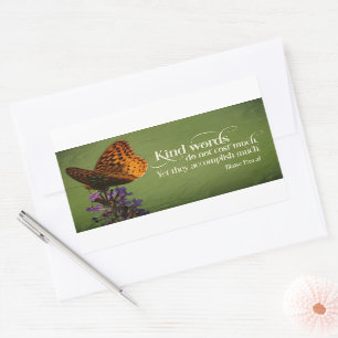 Blaise Pascal Inspirerend Quote "Vriendelijke woor Rechthoekige Sticker